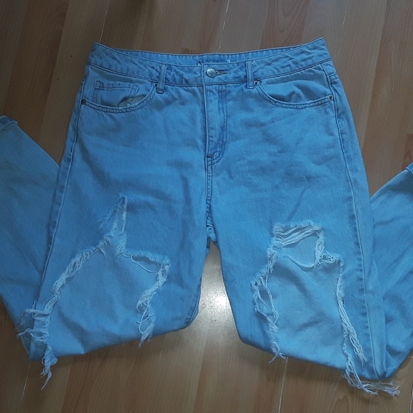 Forever 21 Denim - Forever 21 Blue Ripped Jeans